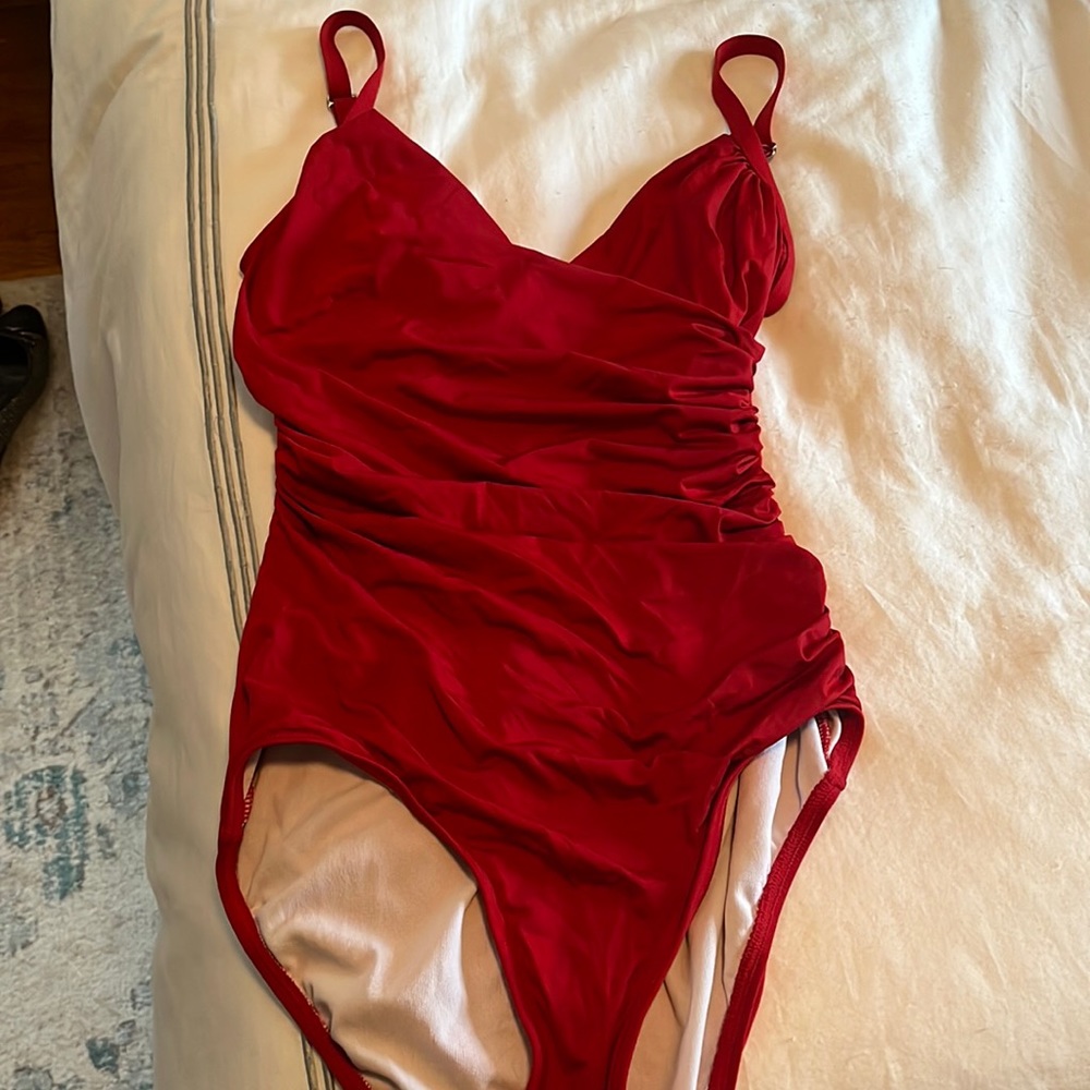 Red Jantzen One Piece